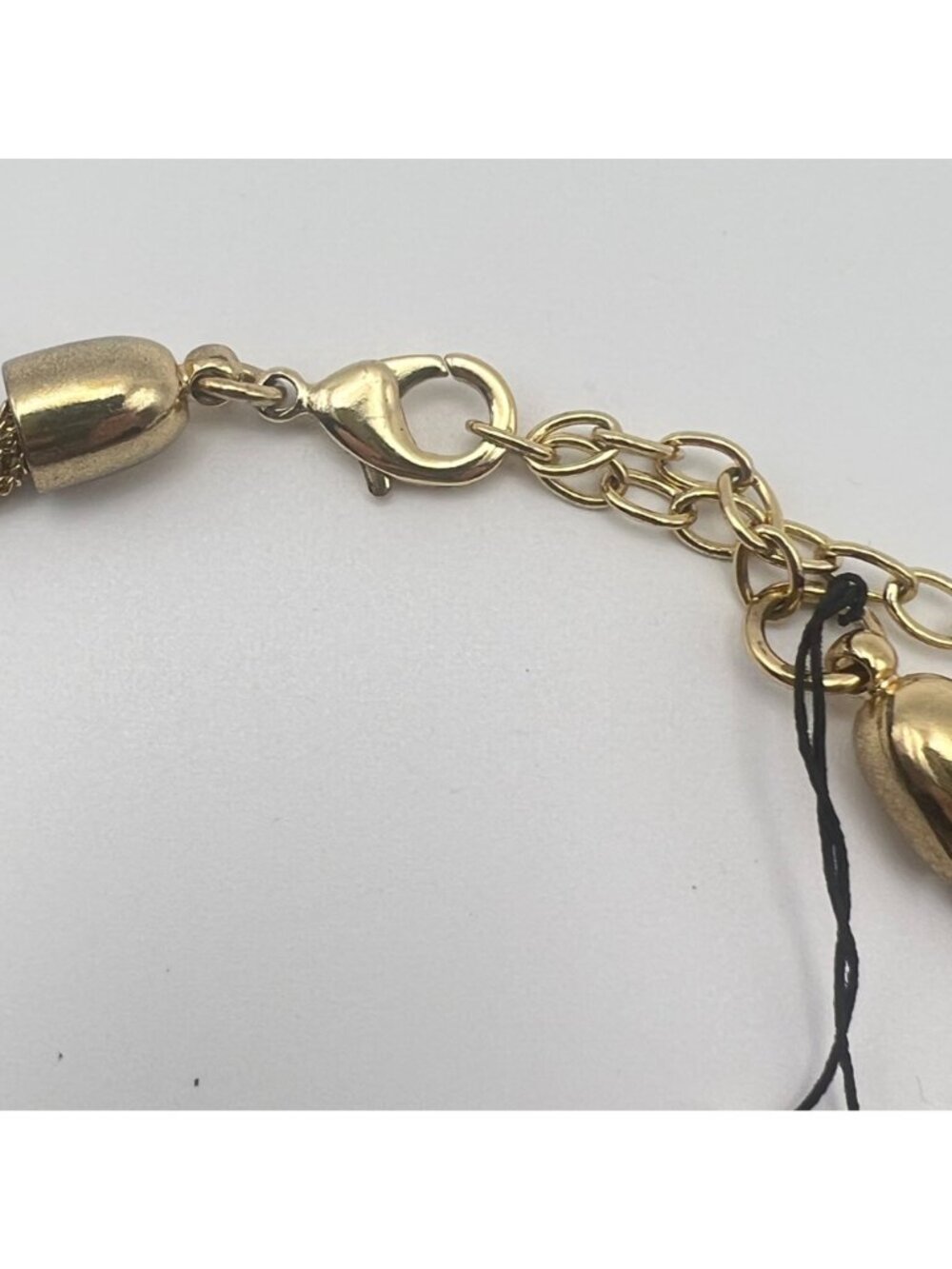 NWT Anne Klein Gold Tone Multi Strand Woven Mesh Station Necklace 15.5-18.5" - Picture 5 of 9